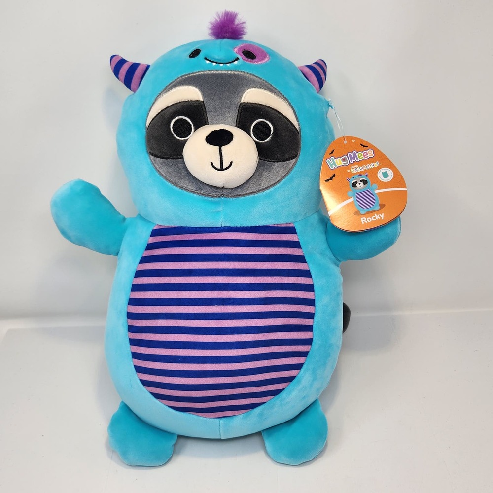 Hug Mees Squishmallows Rocky the Raccoon Monster 14" Plush Halloween Costume New